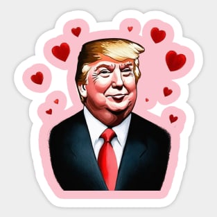 Trump Love Sticker